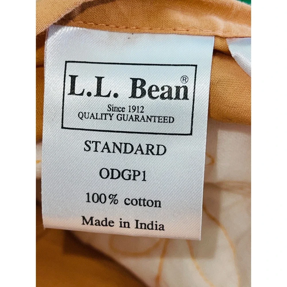 Two (2) LL BEAN Southwestern Reversible Front/Back Pillow Sham Standard
